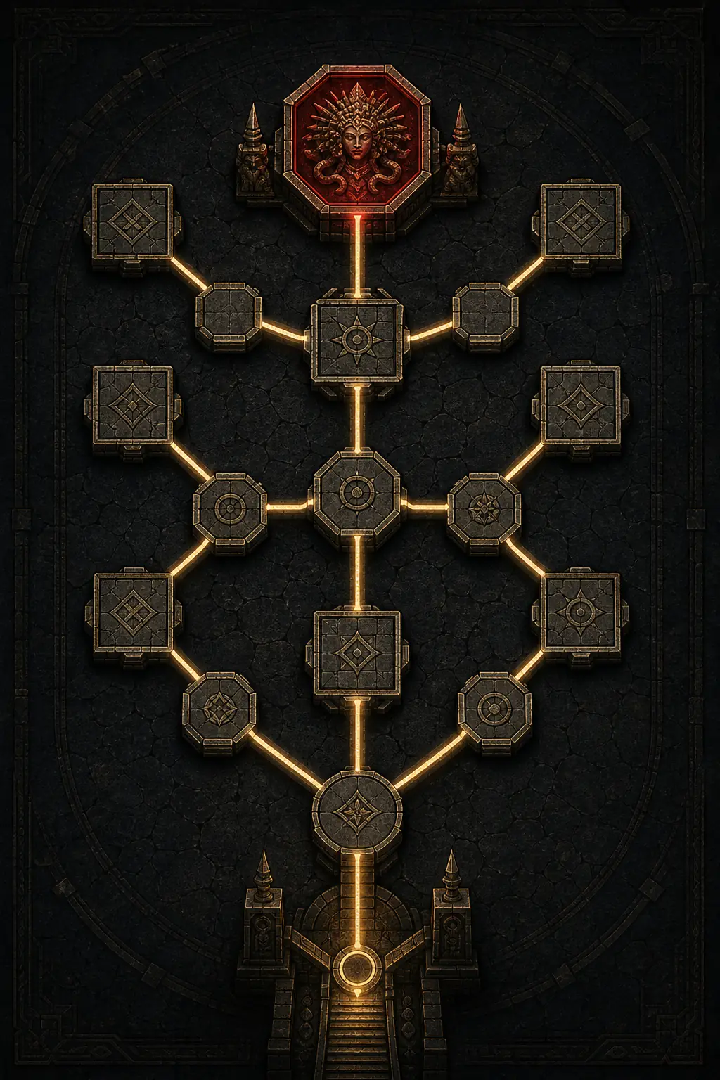PoE 2 Temple Map Guide: Read Routes Before You Build abstract Temple route map illustration